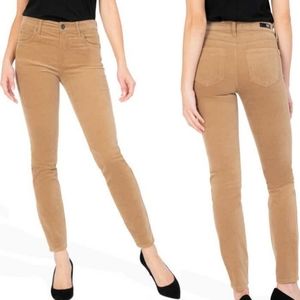 KUT FROM THE KLOTH Diana light tan corduroy stretch pants size 14